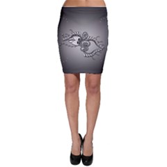 Decorative Clef, Zentangle Design Bodycon Skirt by FantasyWorld7