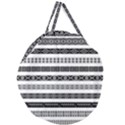 Borders Ikat Ethnic Frame Tribal Giant Round Zipper Tote View2