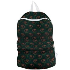 Orange Rose Wallpaper Pattern Foldable Lightweight Backpack by Wegoenart