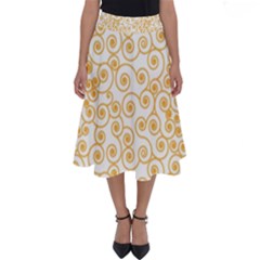 Spiral Pattern Fractal Texture Perfect Length Midi Skirt