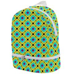 Pattern Tiles Square Design Modern Zip Bottom Backpack