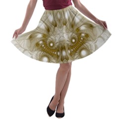 Fractal Fantasy Background Pattern A-line Skater Skirt