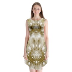 Fractal Fantasy Background Pattern Sleeveless Chiffon Dress  