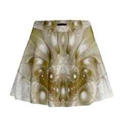 Fractal Fantasy Background Pattern Mini Flare Skirt