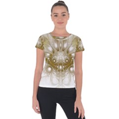 Fractal Fantasy Background Pattern Short Sleeve Sports Top 