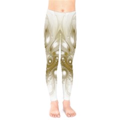 Fractal Fantasy Background Pattern Kids  Leggings