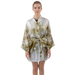 Fractal Fantasy Background Pattern Long Sleeve Satin Kimono