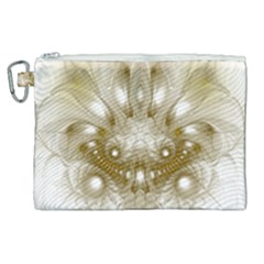 Fractal Fantasy Background Pattern Canvas Cosmetic Bag (XL)