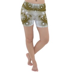 Fractal Fantasy Background Pattern Lightweight Velour Yoga Shorts