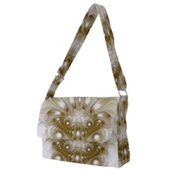 Fractal Fantasy Background Pattern Full Print Messenger Bag (L)