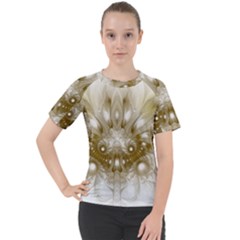 Fractal Fantasy Background Pattern Women s Sport Raglan Tee