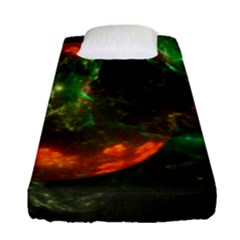 Space Cosmos Galaxy Universe Sky Fitted Sheet (Single Size)