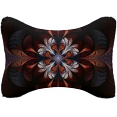 Fractal Flower Fantasy Floral Seat Head Rest Cushion by Wegoenart