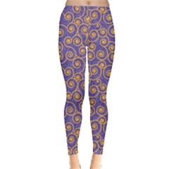 Spiral Patter Seamless Tile Leggings  by Wegoenart