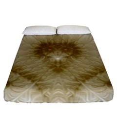 Fractal Abstract Pattern Background Fitted Sheet (King Size)