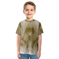 Fractal Abstract Pattern Background Kids  Sport Mesh Tee