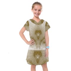 Fractal Abstract Pattern Background Kids  Drop Waist Dress