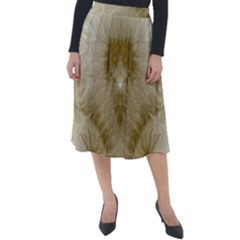 Fractal Abstract Pattern Background Classic Velour Midi Skirt 