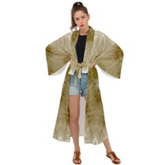 Fractal Abstract Pattern Background Maxi Kimono
