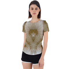 Fractal Abstract Pattern Background Back Cut Out Sport Tee