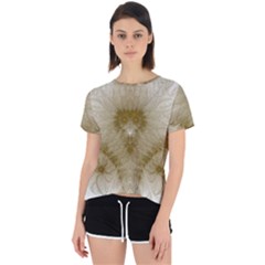 Fractal Abstract Pattern Background Open Back Sport Tee