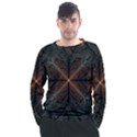 Art Abstract Fractal Pattern Men s Long Sleeve Raglan Tee View1