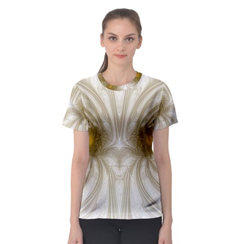 Fractal Fantasy Background Pattern Women s Sport Mesh Tee by Wegoenart