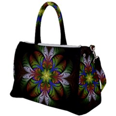 Fractal Flower Fantasy Pattern Duffel Travel Bag by Wegoenart