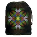 Fractal Flower Fantasy Pattern Drawstring Pouch (3XL) View1