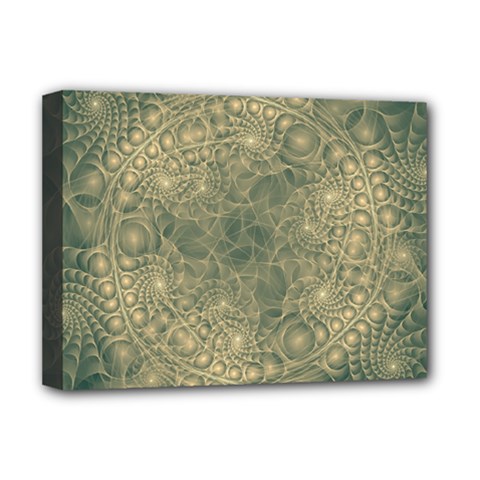 Fractal Abstract Background Pattern Deluxe Canvas 16  X 12  (stretched)  by Wegoenart