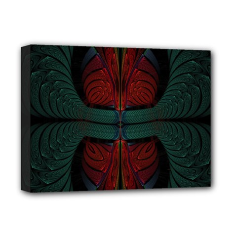 Fractal Abstract Background Pattern Deluxe Canvas 16  X 12  (stretched) 