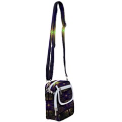 Fractal Fantasy Design Texture Shoulder Strap Belt Bag by Wegoenart