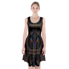 Fractal Abstract Background Pattern Racerback Midi Dress by Wegoenart