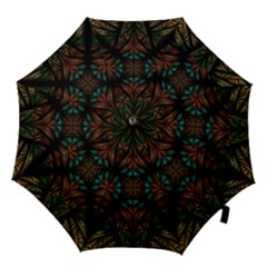 Fractal Fantasy Design Texture Hook Handle Umbrellas (Large)