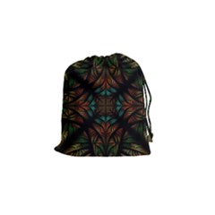 Fractal Fantasy Design Texture Drawstring Pouch (Small)