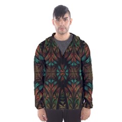 Fractal Fantasy Design Texture Men s Hooded Windbreaker