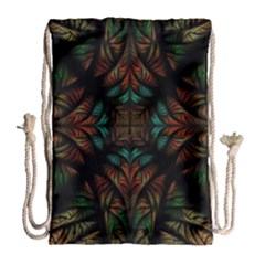 Fractal Fantasy Design Texture Drawstring Bag (Large)