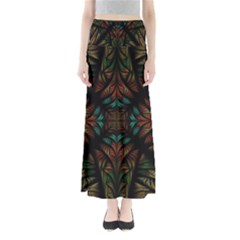 Fractal Fantasy Design Texture Full Length Maxi Skirt