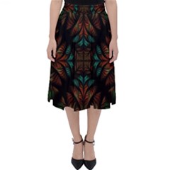 Fractal Fantasy Design Texture Classic Midi Skirt