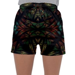 Fractal Fantasy Design Texture Sleepwear Shorts