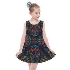 Fractal Fantasy Design Texture Kids  Summer Dress