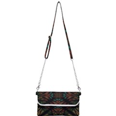 Fractal Fantasy Design Texture Mini Crossbody Handbag