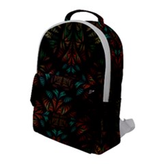 Fractal Fantasy Design Texture Flap Pocket Backpack (Large)
