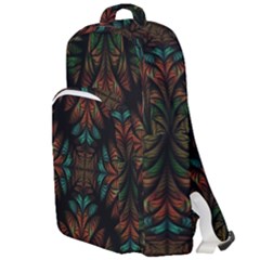 Fractal Fantasy Design Texture Double Compartment Backpack