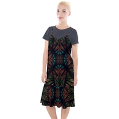 Fractal Fantasy Design Texture Camis Fishtail Dress