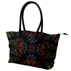 Fractal Fantasy Design Texture Canvas Shoulder Bag by Wegoenart