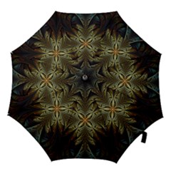 Fractal Art Abstract Pattern Hook Handle Umbrellas (small) by Wegoenart