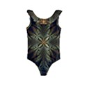 Fractal Art Abstract Pattern Kids  Frill Swimsuit View1