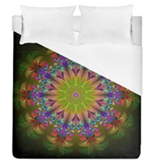 Fractal Abstract Background Pattern Duvet Cover (queen Size) by Wegoenart