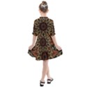 Art Abstract Fractal Pattern Kids  All Frills Chiffon Dress View2